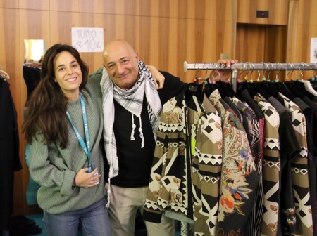 Guido Picchio con Neige De Benedetti al Mercatino Together To Shop