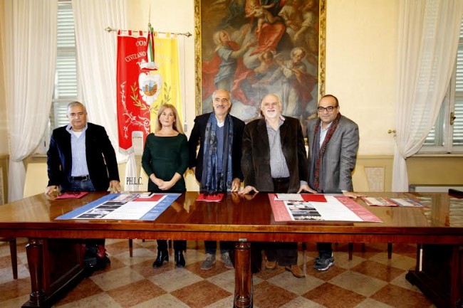 La presentazione della stagione di Civitanova Danza e del cartellone del teatro. Da sinistra Alfredo Di Lupidio, Rosetta Martellini, Giulio Silenzi, Gino Troli e Gilberto Santini