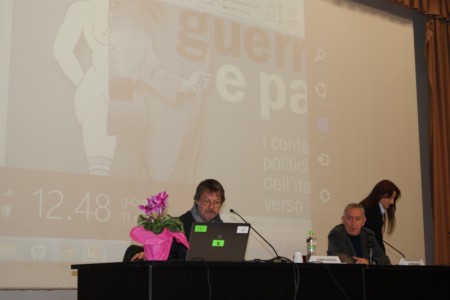 Fabio Santilli durante il convegno all'Itc Gentili