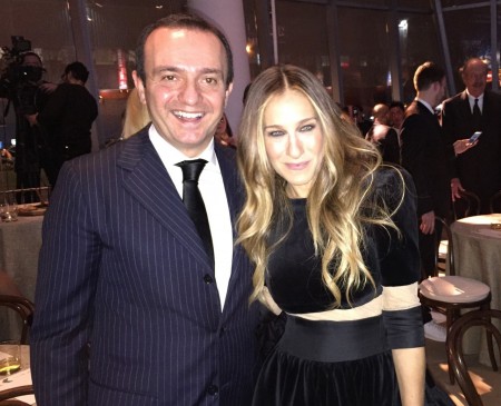 Sarah Jessica Parker e Cleto Sagripanti durante la serata dei Footwear Awards