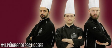 I tre finalisti de "Il Più Grande Pasticcere"