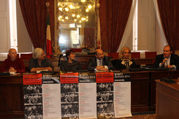 Un momento della conferenza stampa di questa mattina