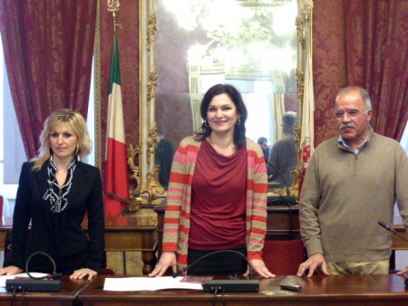 Da sinistra:Antonella Nalli, Stefania Monteverde e Nikzad Behzad