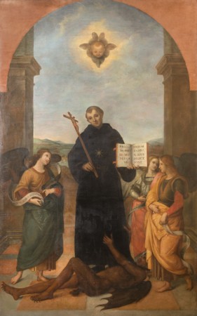 Ermenegildo-Costantini-Pala-con-l'incoronazione-di-San-Nicola-di-Tolentino-Città-di-castello-Museo-civico