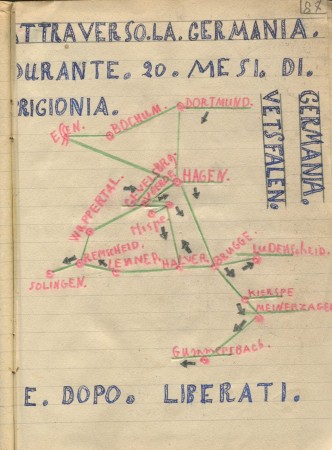 Frontespizio del diario di Nazzareno Quarchioni