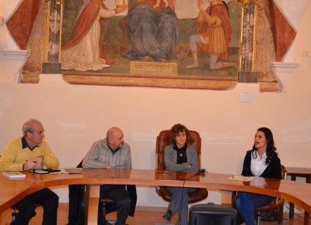 Il sindaco Ornella Formica tra Giorgio Contigiani e Mahena Mariani