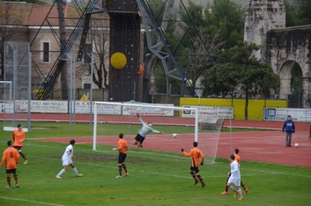 Il gol del 3-1 siglato da Lorenzo Ripa