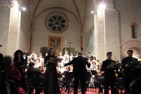 I solisti i Annarosa Agostini, Mariangela Marini, Simone Polacchi e Massimiliano Fiorani (Foto di Jacopo Mochi)