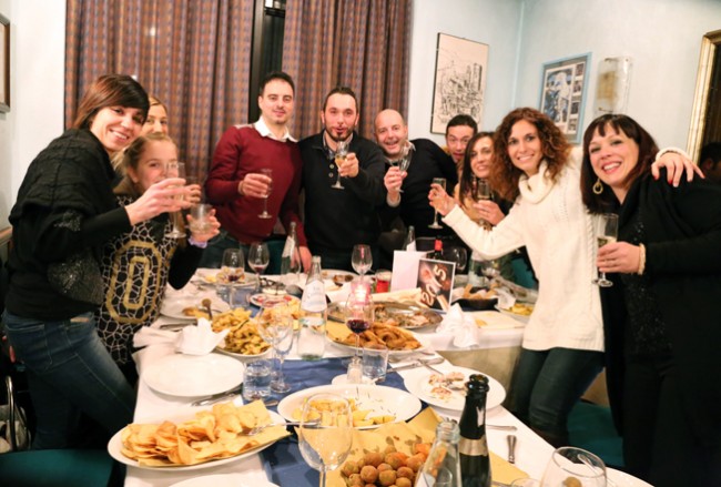 Brindisi al ristorante Da Secondo