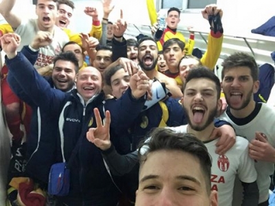 Il Potenza Picena festeggia per la vittoria