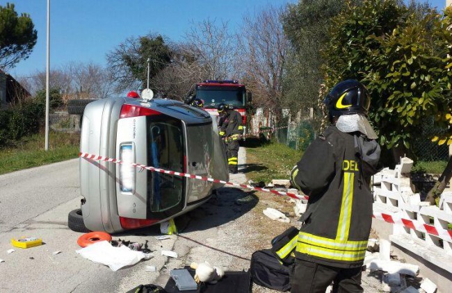 L'incidente in via San Gabriele