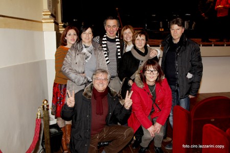 Foto di gruppo con gli amici della terza media