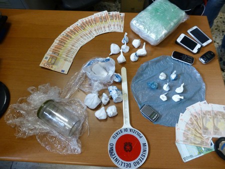 Un'operazione antidroga della Squadra mobile nel Maceratese