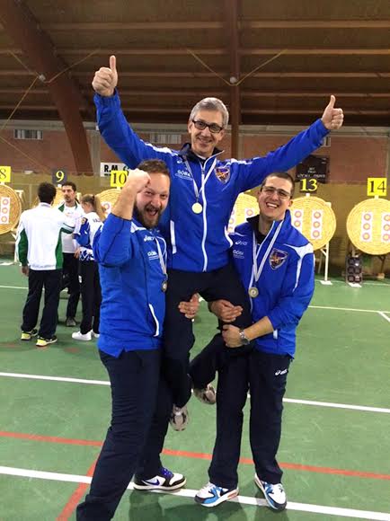 La squadra olimpica composta da Enrico Vignati, Diego Valin, Stefano Piccini