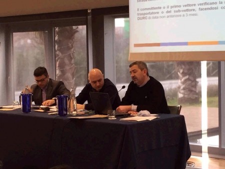 Un'assemblea degli autotrasportatori