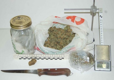 La droga trovata nell'abitazione