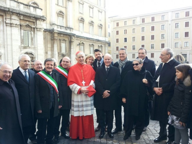 Il cardinale Menichelli oggi a Roma