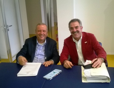 Il direttore del Cosmari, Giuseppe Giampaoli e l'avv. Vando Scheggia