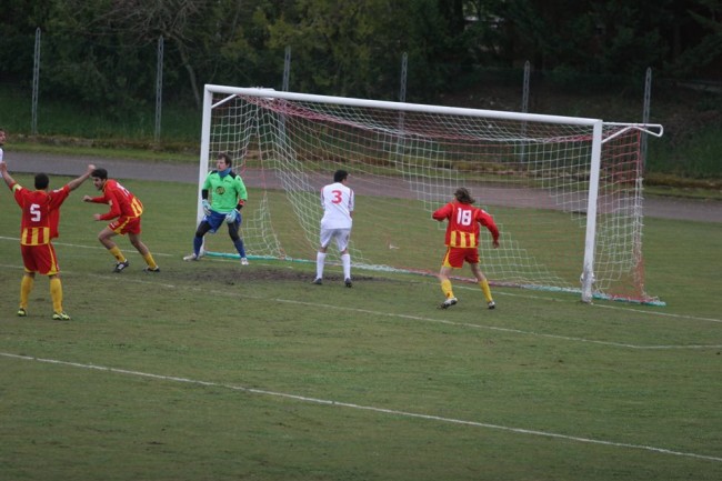 Il gol dell'1-1 della Recanatese