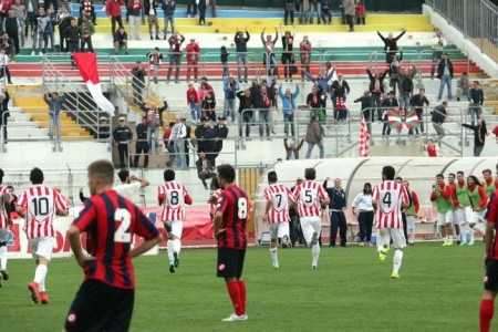 La Maceratese festeggia il successo sul Campobasso