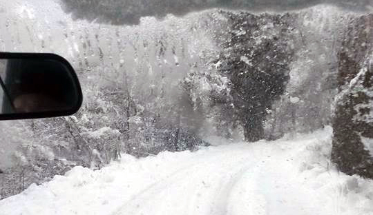 Amadola sotto la neve