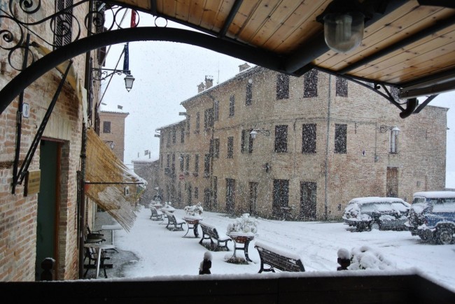 Neve a Sarnano - foto di Michele Clementelli