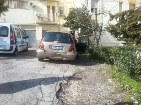 L'auto incidentata