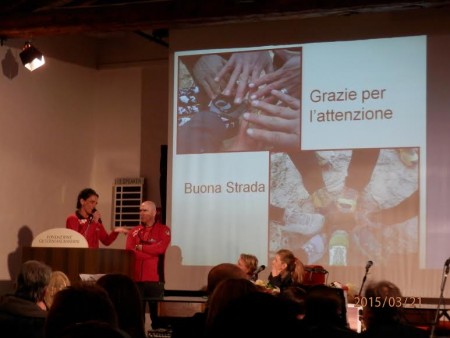 La presidente di Macerata Nordic Walking nel suo intervento