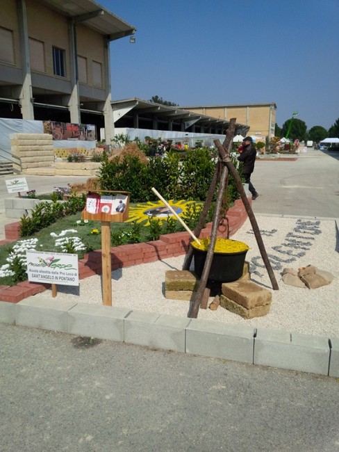 Una delle aiuole dei comuni presenti alla manifestazione