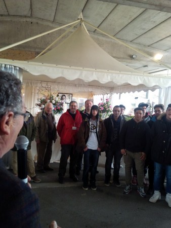 Gli studenti dell'istituto agrario presenti in fiera