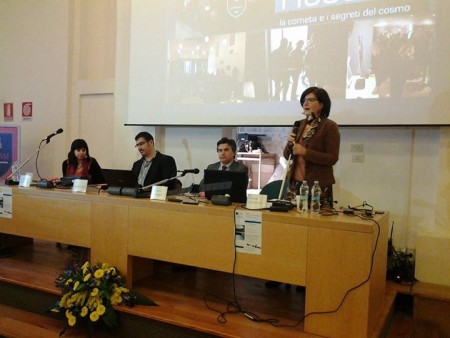 Il rettore Flavio Corradini con gli altri relatori