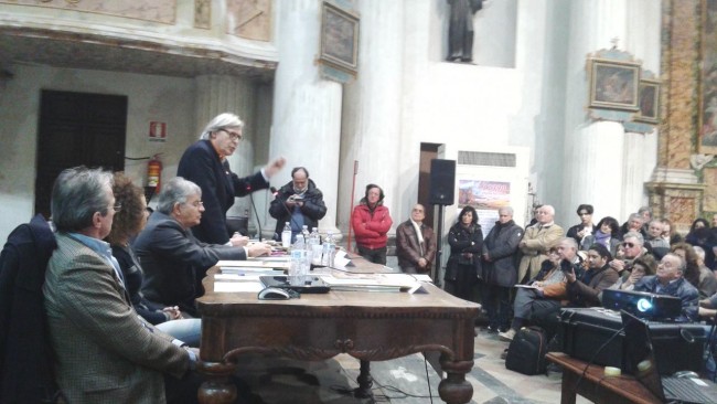 Vittorio Sgarbi all'incontro di domenica scorsa