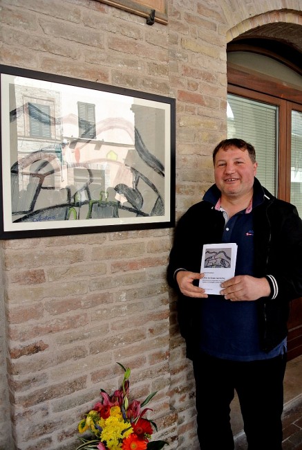 Claudio Staffolani, in arte Cagliostro, autore della copertina del libro