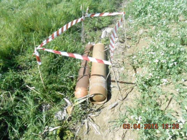 Le bombole poste sotto sequestro