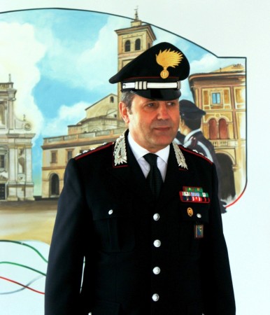 Il capitano Cosimo Lamusta, comandante dei carabinieri di Tolentino