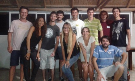 Elonora a Mattia con i loro amici di Santa Fè