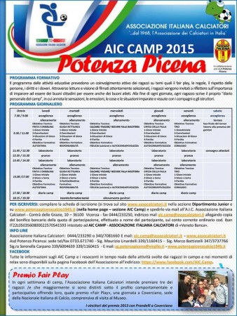 Il Camp a potenza Picena dell'AIC