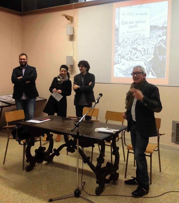 Il Dirigente Castiglioni con gli ospiti