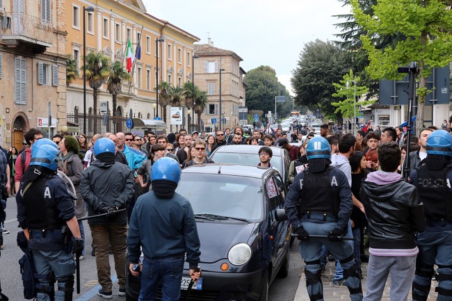La situazione il giorno della visita di Salvini