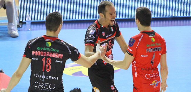 Il palleggiatore della Lube Ricardinho