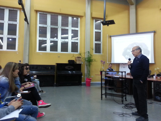 Salvatore Borsellino con gli studenti