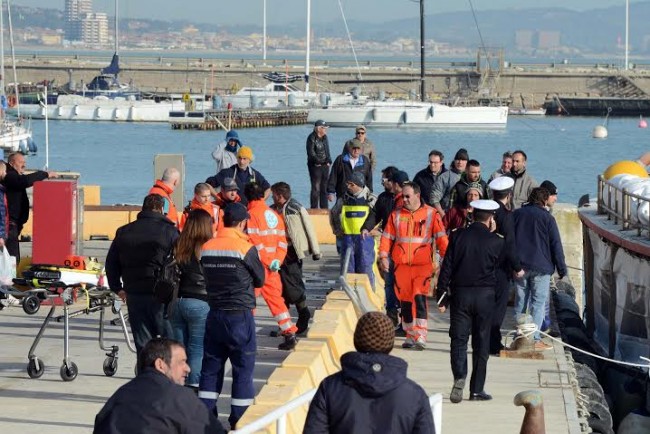 I soccorsi al molo