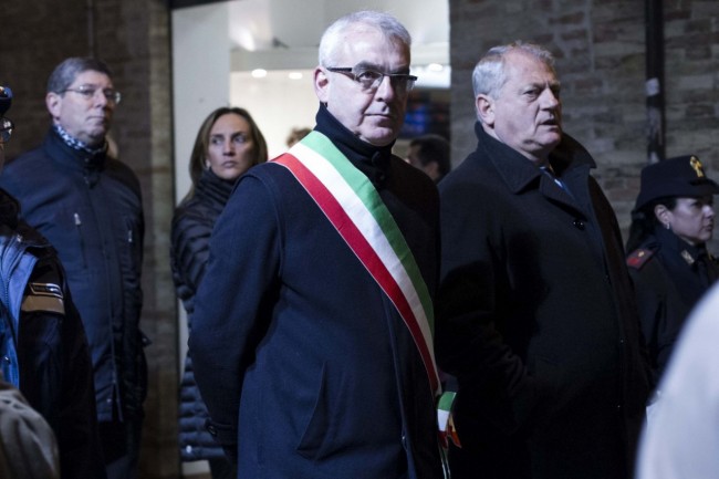 Il sindaco Romano Carancini e il questore Leucio Porto