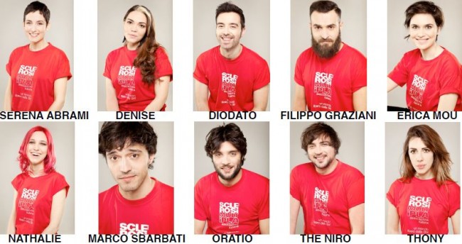 Gli artisti del progetto "Senza Mentire"