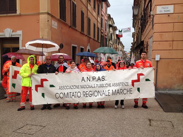 I volontari della Croce Verde a Versilia