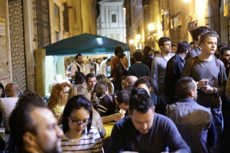 Un momento degli aperitivi europei