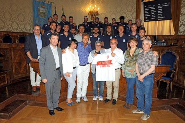 La Maceratese al completo ricevuta in Provincia