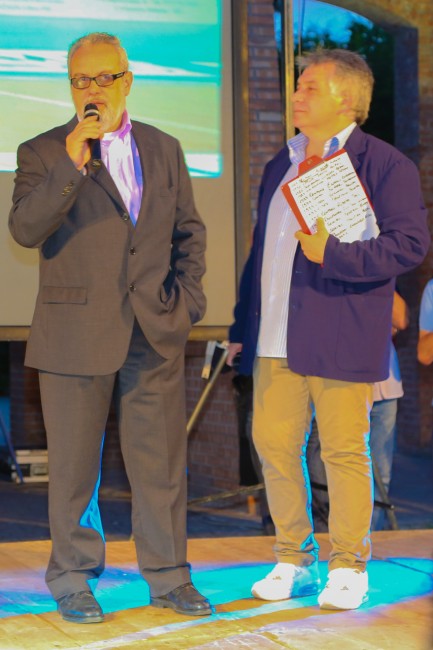 Presidente Giuseppe Massera con il presentatore Pietro Napoleoni