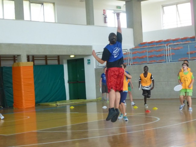 Una fase di una partita di Pin Pon Ball