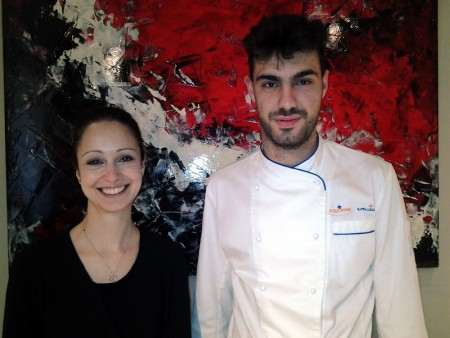 Andrea Giuseppucci con il somelier Ilaria Savi